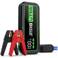 Jstar 8 Autobatterie Starter 12V Automotive Starthilfe 3000A Peak Autostarter Tragbare Powerbank Notfall Auto Booster, geeignet für 10L und 8,5L von UTRAI