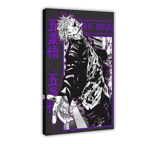 UTRDCF 7-Satoru Gojo (JJK) Poster auf Leinwand Poster Schlafzimmer Dekor Landschaft Büro Zimmer Dekor Geschenk 50 x 75 cm von UTRDCF