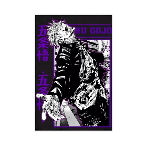 UTRDCF 7-Satoru Gojo (JJK) Poster auf Leinwand Poster Schlafzimmer Dekor Landschaft Büro Zimmer Dekor Geschenk 50 x 75 cm von UTRDCF