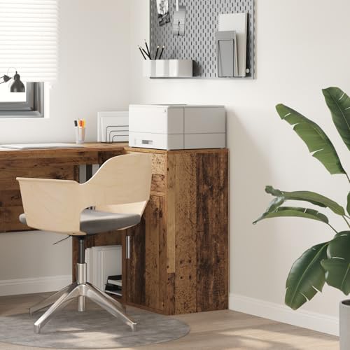 UTSRABFA Brauner Aufbewahrungsschrank Altholz Holz Mittel Aufbewahrung gartenschrank gartenschrank for Wohnzimmer Schlafzimmer von UTSRABFA