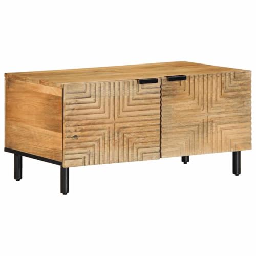 UTSRABFA Couchtisch Braun Couchtische Tisch Wohnzimmer for Esszimmer Wohnzimmer 80x50x40 cm Massivholz Mango UTSRABFA Couchtisch Braun Couchtische Tisch Wohnzimmer for Esszimmer Wohnzimmer 80x50x40 cm Massivholz Mango von UTSRABFA