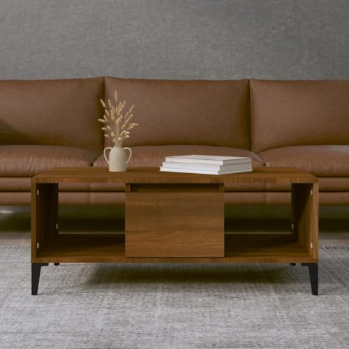UTSRABFA Couchtisch Braun Eichen-Optik Tisch Wohnzimmer wohnzimmertisch for Innenraum Wohnzimmer 90x50x36,5 cm Holzwerkstoff UTSRABFA Couchtisch Braun Eichen-Optik Tisch Wohnzimmer wohnzimmertisch for Innenraum Wohnzimmer 90x50x36,5 cm Holzwerkstoff von UTSRABFA