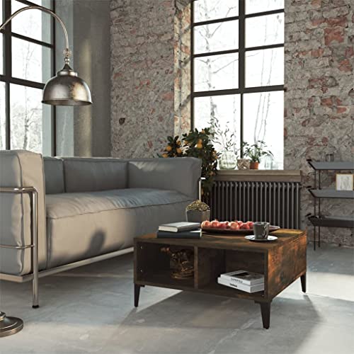 UTSRABFA Couchtisch Räuchereiche Coffee Table wohnzimmertisch for Innenraum Esszimmer 60x60x30 cm Holzwerkstoff UTSRABFA Couchtisch Räuchereiche Coffee Table wohnzimmertisch for Innenraum Esszimmer 60x60x30 cm Holzwerkstoff von UTSRABFA