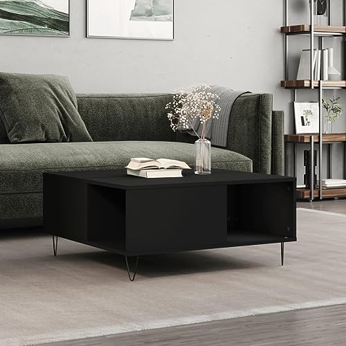 UTSRABFA Couchtisch Schwarz Wohnzimmer möbel wohnzimmertisch for Wohnzimmer Esszimmer 80x80x36,5 cm Holzwerkstoff UTSRABFA Couchtisch Schwarz Wohnzimmer möbel wohnzimmertisch for Wohnzimmer Esszimmer 80x80x36,5 cm Holzwerkstoff von UTSRABFA