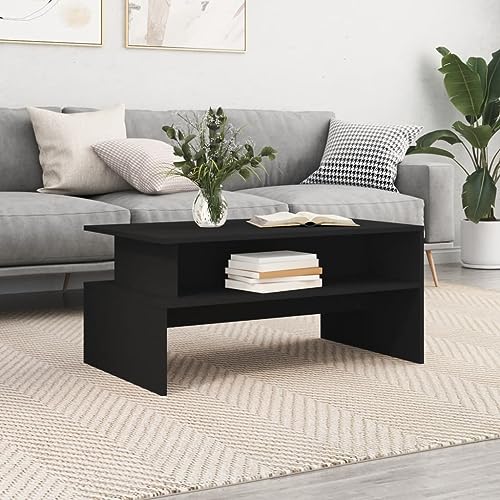 UTSRABFA Couchtisch Schwarz couchtisch wohnzimmertisch for Innenraum Wohnzimmer 90x55x42,5 cm Holzwerkstoff UTSRABFA Couchtisch Schwarz couchtisch wohnzimmertisch for Innenraum Wohnzimmer 90x55x42,5 cm Holzwerkstoff von UTSRABFA