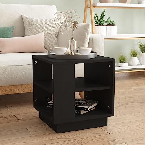 UTSRABFA Couchtisch Schwarz wohnzimmertisch Wohnzimmer möbel for Wohnzimmer Innenraum 40x40x43 cm Holzwerkstoff UTSRABFA Couchtisch Schwarz wohnzimmertisch Wohnzimmer möbel for Wohnzimmer Innenraum 40x40x43 cm Holzwerkstoff von UTSRABFA