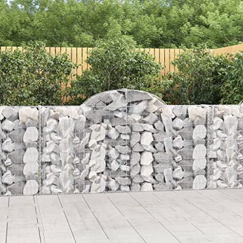 UTSRABFA Gabione mit Hochbogen pflanzenkübel pflanztopf Outdoor for Innen Garten 200x30x100/120 cm Verzinktes Eisen UTSRABFA Gabione mit Hochbogen pflanzenkübel pflanztopf Outdoor for Innen Garten 200x30x100/120 cm Verzinktes Eisen von UTSRABFA