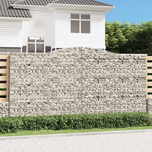 UTSRABFA Gabionen mit Hochbogen 2 STK. pflanzkübel pflanzentopf for Außen Terrasse 400x50x200/220cm Verzinktes Eisen von UTSRABFA