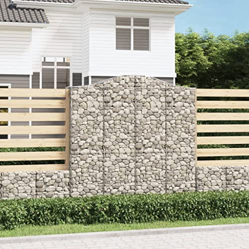 UTSRABFA Gabionen mit Hochbogen 4 STK. pflanzkübel pflanztopf Outdoor for Terrasse Terrasse 200x50x200/220cm Verzinktes Eisen von UTSRABFA