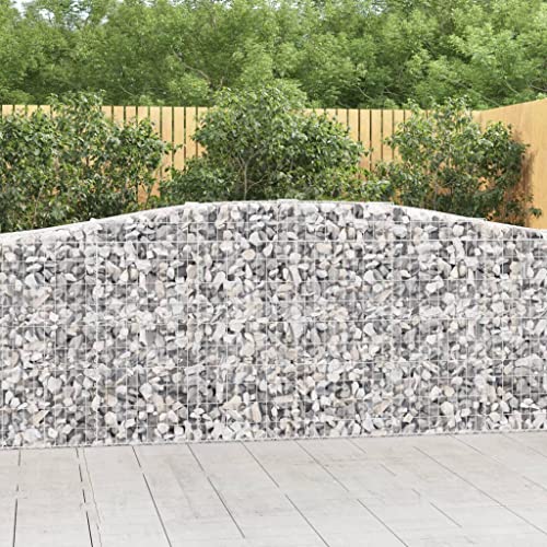 UTSRABFA Gabionen mit Hochbogen pflanzenkübel pflanzentopf for Außen Innen 15 STK 400x50x100/120cm Verzinktes Eisen von UTSRABFA