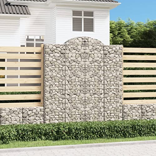 UTSRABFA Gabionen mit Hochbogen pflanzkübel pflanzentopf for Innen Terrasse 20Stk. 200x50x220/240cm Verzinktes Eisen von UTSRABFA