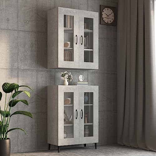 UTSRABFA Hängeschrank Betongrau gartenschrank gartenschrank for Büro Wohnzimmer 69,5x34x90 cm UTSRABFA Hängeschrank Betongrau gartenschrank gartenschrank for Büro Wohnzimmer 69,5x34x90 cm von UTSRABFA