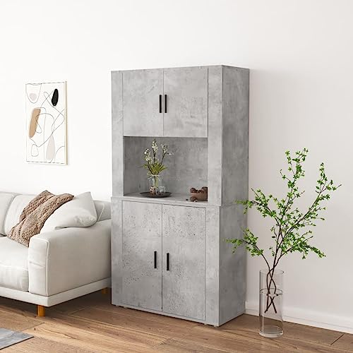 UTSRABFA Highboard Betongrau Holzwerkstoff sideboards kleiderschrank for Wohnzimmer Schlafzimmer UTSRABFA Highboard Betongrau Holzwerkstoff sideboards kleiderschrank for Wohnzimmer Schlafzimmer von UTSRABFA