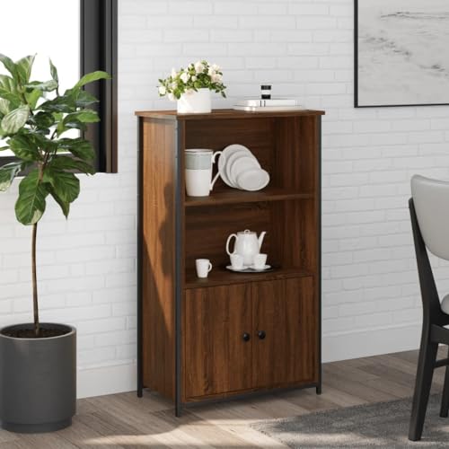 UTSRABFA Highboard Braun Eichen-Optik kleiderschrank sideboards for Schlafzimmer Wohnzimmer 62x32x103,5 cm Holzwerkstoff von UTSRABFA