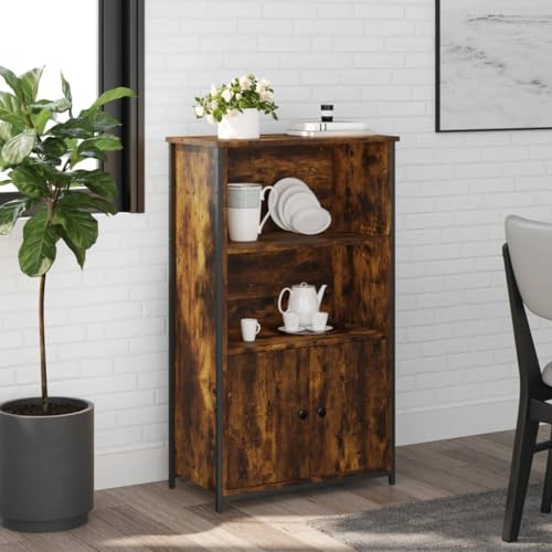 UTSRABFA Highboard Räuchereiche gartenschrank gartenschrank for Büro Innenraum 62x32x103,5 cm Holzwerkstoff von UTSRABFA