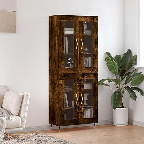 UTSRABFA Highboard Räuchereiche sideboards kleiderschrank for Büro Schlafzimmer 69,5x34x180 cm Holzwerkstoff UTSRABFA Highboard Räuchereiche sideboards kleiderschrank for Büro Schlafzimmer 69,5x34x180 cm Holzwerkstoff von UTSRABFA