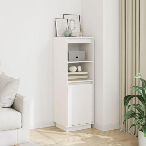 UTSRABFA Highboard Weiß gartenschrank kommoden for Schlafzimmer Innenraum 37x34x110 cm Massivholz Kiefer UTSRABFA Highboard Weiß gartenschrank kommoden for Schlafzimmer Innenraum 37x34x110 cm Massivholz Kiefer von UTSRABFA