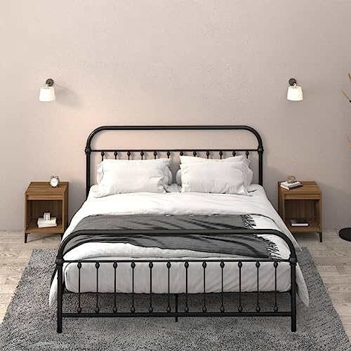 UTSRABFA Nachttische 2 STK. Braun Eichen-Optik kommode mit schubladen nachttisch for Wohnzimmer Schlafzimmer 40x35x50 cm von UTSRABFA