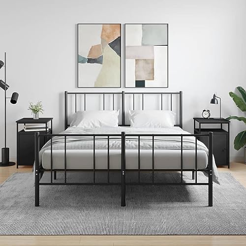 UTSRABFA Nachttische 2 STK. Schwarz beistelltisch badschrank schmal for Wohnzimmer Schlafzimmer 40x42x60 cm Holzwerkstoff UTSRABFA Nachttische 2 STK. Schwarz beistelltisch badschrank schmal for Wohnzimmer Schlafzimmer 40x42x60 cm Holzwerkstoff von UTSRABFA