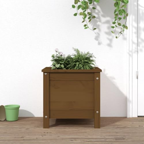 UTSRABFA Pflanzkübel Honigbraun pflanztopf Outdoor pflanzkübel for Garten Terrasse 40x40x39 cm Massivholz Kiefer UTSRABFA Pflanzkübel Honigbraun pflanztopf Outdoor pflanzkübel for Garten Terrasse 40x40x39 cm Massivholz Kiefer von UTSRABFA