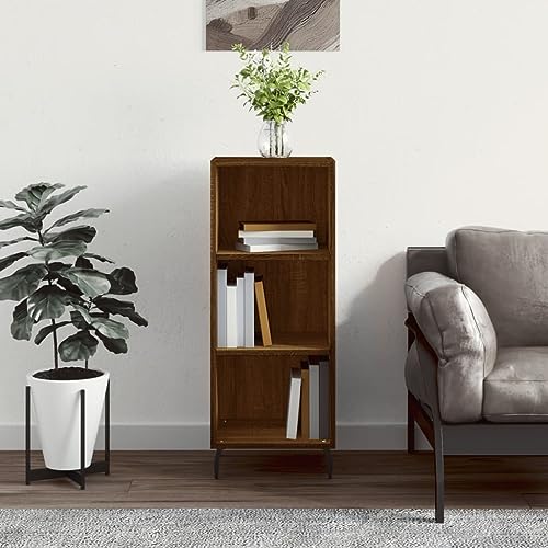 UTSRABFA Sideboard Braun Eichen-Optik sideboards kleiderschrank for Innenraum Büro 34,5x32,5x90 cm Holzwerkstoff von UTSRABFA