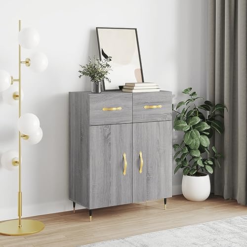 UTSRABFA Sideboard Grau Sonoma gartenschrank kleiderschrank for Schlafzimmer Wohnzimmer 69,5x34x90 cm Holzwerkstoff UTSRABFA Sideboard Grau Sonoma gartenschrank kleiderschrank for Schlafzimmer Wohnzimmer 69,5x34x90 cm Holzwerkstoff von UTSRABFA