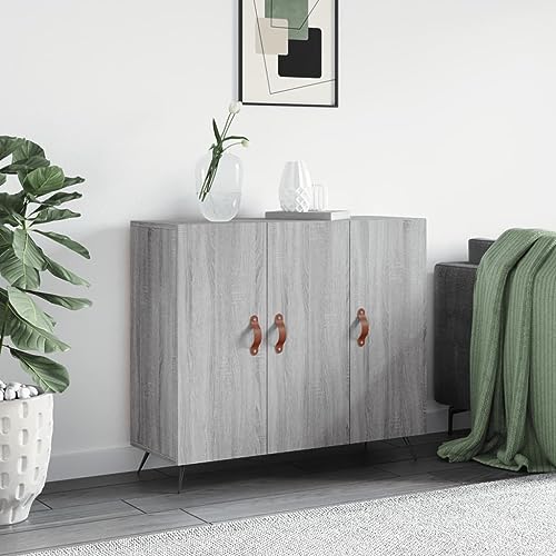 UTSRABFA Sideboard Grau Sonoma kleiderschrank Schrank for Büro Schlafzimmer 90x34x80 cm Holzwerkstoff UTSRABFA Sideboard Grau Sonoma kleiderschrank Schrank for Büro Schlafzimmer 90x34x80 cm Holzwerkstoff von UTSRABFA