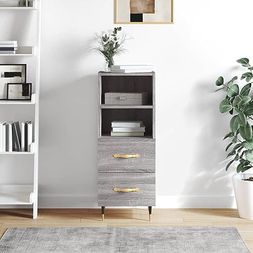 UTSRABFA Sideboard Grau Sonoma kleiderschrank kommoden for Büro Wohnzimmer 34,5x34x90 cm Holzwerkstoff UTSRABFA Sideboard Grau Sonoma kleiderschrank kommoden for Büro Wohnzimmer 34,5x34x90 cm Holzwerkstoff von UTSRABFA