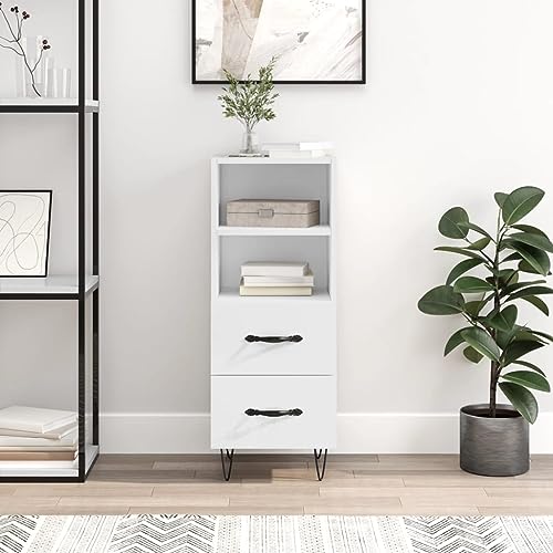 UTSRABFA Sideboard Hochglanz-Weiß Schrank sideboards for Innenraum Wohnzimmer 34,5x34x90 cm Holzwerkstoff UTSRABFA Sideboard Hochglanz-Weiß Schrank sideboards for Innenraum Wohnzimmer 34,5x34x90 cm Holzwerkstoff von UTSRABFA