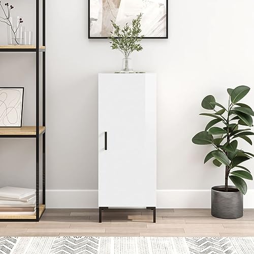 UTSRABFA Sideboard Hochglanz-Weiß flurschrank gartenschrank for Wohnzimmer Büro 34,5x34x90 cm Holzwerkstoff UTSRABFA Sideboard Hochglanz-Weiß flurschrank gartenschrank for Wohnzimmer Büro 34,5x34x90 cm Holzwerkstoff von UTSRABFA