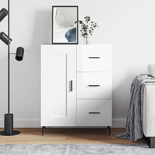 UTSRABFA Sideboard Hochglanz-Weiß flurschrank kommoden for Wohnzimmer Innenraum 69,5x34x90 cm Holzwerkstoff UTSRABFA Sideboard Hochglanz-Weiß flurschrank kommoden for Wohnzimmer Innenraum 69,5x34x90 cm Holzwerkstoff von UTSRABFA