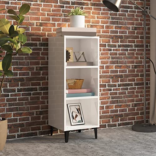 UTSRABFA Sideboard Hochglanz-Weiß sideboards Schrank for Innenraum Büro 34,5x32,5x90 cm Holzwerkstoff UTSRABFA Sideboard Hochglanz-Weiß sideboards Schrank for Innenraum Büro 34,5x32,5x90 cm Holzwerkstoff von UTSRABFA