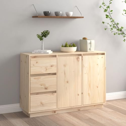 UTSRABFA Sideboard Schrank gartenschrank for Schlafzimmer Büro 111x34x75 cm Massivholz Kiefer von UTSRABFA