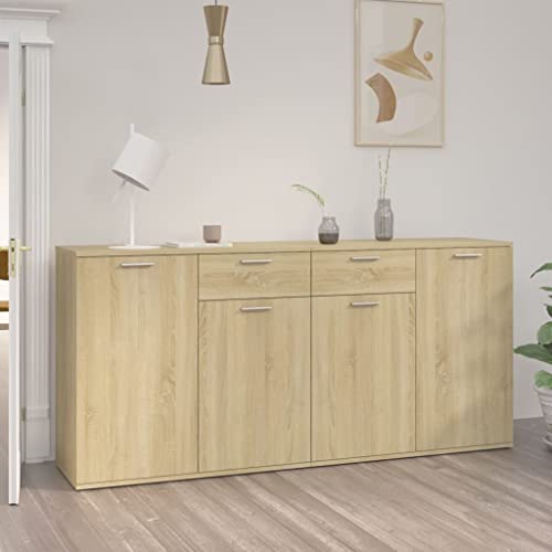 UTSRABFA Sideboard Sonoma-Eiche Schrank sideboards for Wohnzimmer Innenraum 160x36x75 cm Holzwerkstoff UTSRABFA Sideboard Sonoma-Eiche Schrank sideboards for Wohnzimmer Innenraum 160x36x75 cm Holzwerkstoff von UTSRABFA