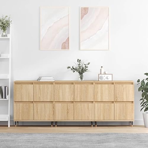 UTSRABFA Sideboards 3 STK. Sonoma-Eiche Holzwerkstoff kleiderschrank gartenschrank for Innenraum Wohnzimmer UTSRABFA Sideboards 3 STK. Sonoma-Eiche Holzwerkstoff kleiderschrank gartenschrank for Innenraum Wohnzimmer von UTSRABFA