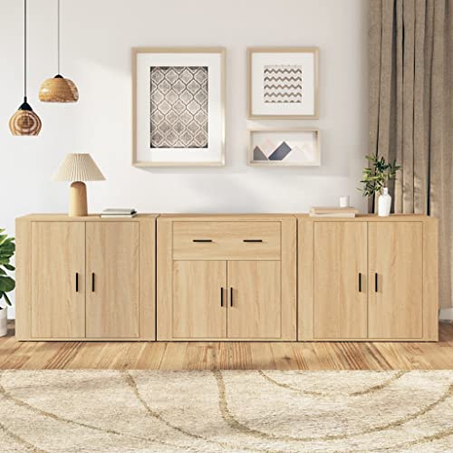 UTSRABFA Sideboards 3 STK. Sonoma-Eiche Holzwerkstoff kleiderschrank kommoden for Innenraum Schlafzimmer UTSRABFA Sideboards 3 STK. Sonoma-Eiche Holzwerkstoff kleiderschrank kommoden for Innenraum Schlafzimmer von UTSRABFA