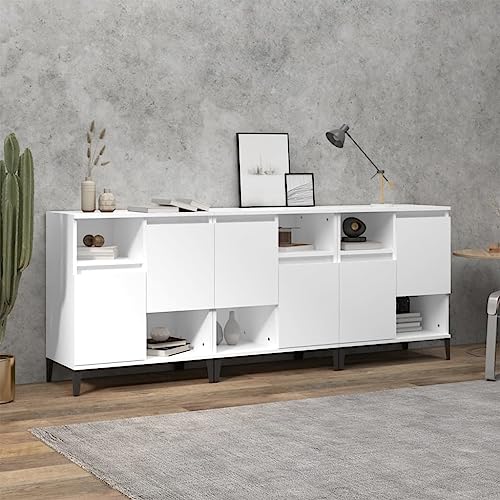 UTSRABFA Sideboards 3 STK. Weiß gartenschrank sideboards for Innenraum Wohnzimmer 60x35x70 cm Holzwerkstoff von UTSRABFA