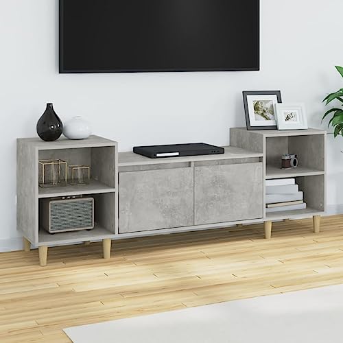 UTSRABFA TV-Schrank Betongrau Robuster TV-Schrank mit 6 Fächern und praktischen Türen für optimalen Stauraum 160x35x55 cm Holzwerkstoff UTSRABFA TV-Schrank Betongrau Robuster TV-Schrank mit 6 Fächern und praktischen Türen für optimalen Stauraum 160x35x55 cm Holzwerkstoff von UTSRABFA