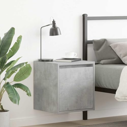 UTSRABFA Wand-Nachttisch Betongrau Bedside Table kommode mit schubladen for Zimmer Wohnzimmer 38x34x40 cm UTSRABFA Wand-Nachttisch Betongrau Bedside Table kommode mit schubladen for Zimmer Wohnzimmer 38x34x40 cm von UTSRABFA
