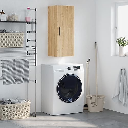 UTSRABFA Wandschrank Sonoma-Eiche flurschrank gartenschrank for Wohnzimmer Innenraum 34,5x34x90 cm von UTSRABFA