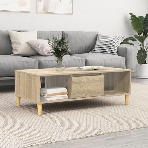 UTSRABFA mit Speicher mit Tür Sonoma Eiche couchtisch Couchtische for Innenraum Esszimmer 103,5 x 60 x 35 cm Holzwerkstoff UTSRABFA mit Speicher mit Tür Sonoma Eiche couchtisch Couchtische for Innenraum Esszimmer 103,5 x 60 x 35 cm Holzwerkstoff von UTSRABFA