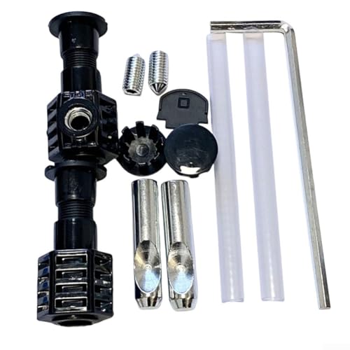 1 Paar Befestigungskomponenten für Wand-WCs aus Kunststoff und Edelstahl für eine sichere und stabile Badezimmerinstallation (220 Schraubenschlüssel + Rohr-A) von UTTASU