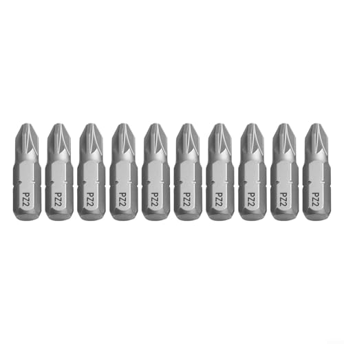 10 Schraubendreher für PZ1, PZ2, PZ3, Sechskantschaft mit magnetischen Spitzen zur Reparatur von Uhren und Gamecontrollern (PZ2) von UTTASU