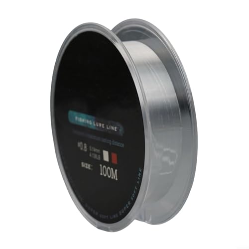 100 m Fluorkohlenstoff-Angelschnur mit Kohlefaser-Vorfach, entworfen für hervorragende Handhabung, glattes Werfen und hohe Abriebfestigkeit (0,8–0,14 mm – 1,9 kg weiß) von UTTASU