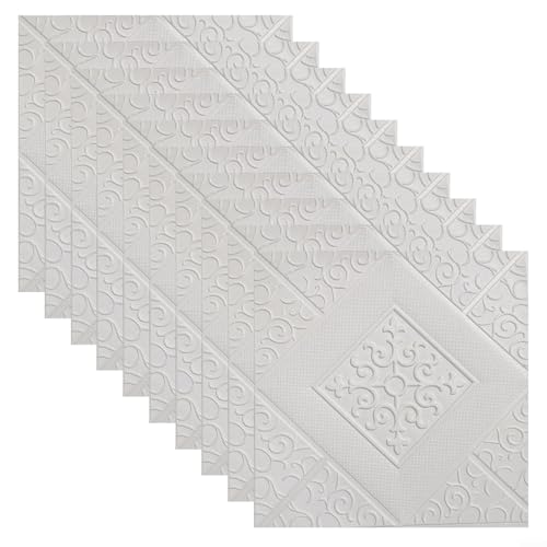 10er Set Weich-PE-Schaum Dekorative Wandpaneele 3D Design mit starker Haftung von UTTASU