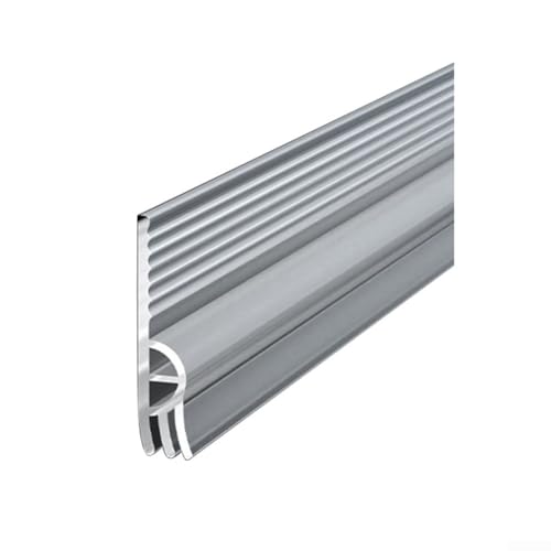 2 m Rolle Schiebe-Wetterstreifen, TPE, flexible Türbodendichtung mit mehreren Schallschutzkammern für ruhige und komfortable Räume (weiß) von UTTASU