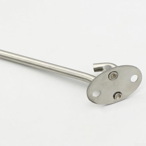 2-teiliges Edelstahl-Kabinenhaken und Verriegelungsschloss-Set für sicheren Halt von Türen und Toren, inkl. Schnappbolzen für Schuppen, Gärten und Garagen (20,3 cm) von UTTASU