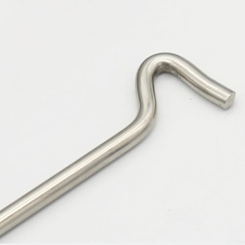 2-teiliges Edelstahl-Kabinenhaken und Verriegelungsschloss-Set für sicheren Halt von Türen und Toren, inklusive Schnappbolzen für Schuppen, Gärten und Garagen (15,2 cm) von UTTASU