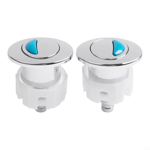 2-teiliges WC-Drucktasten, wassersparendes ABS-Design für Spülkasten, 2 Stück, oval 2-teiliges WC-Drucktasten, wassersparendes ABS-Design für Spülkasten, 2 Stück, oval von UTTASU