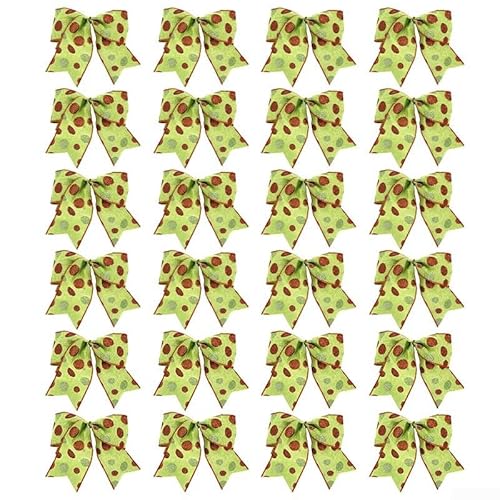 24-teiliges Weihnachtsfliegen-Dekorationsset für Kranz, Wand und Schreibtisch, Urlaubsdekoration, Polyester-Stoffornamente in Weiß, Grün und Khaki für Zuhause oder Büro, saisonale Displays (grün) 24-teiliges Weihnachtsfliegen-Dekorationsset für Kranz, Wand und Schreibtisch, Urlaubsdekoration, Polyester-Stoffornamente in Weiß, Grün und Khaki für Zuhause oder Büro, saisonale Displays (grün) von UTTASU